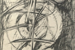 12323, Figur, Kohle/Papier, 1975, 85,5x62,5 cm