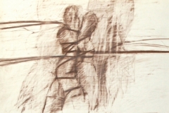 15628, Figur, Wachskreiden/Papier, 60x44 cm