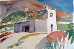 2033, Kirche auf Paros, 1994, Aquarell, 56 x 39 cm