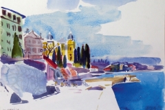 712, Opatija, 1985, Aquarell, 38 x 28 cm