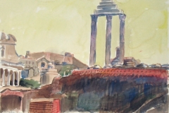5110, Rom, Forum Romanum, 2001, Aquarell, 50,5 x 35,5 cm