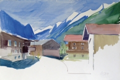 1270, Bei Kirchberg, Aquarell, 56,5 x 38,5 cm