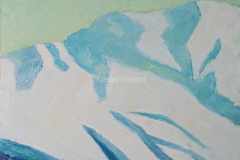 0026, Schneegebirge, 65x50 cm, Acryl / Hartfaserplatte