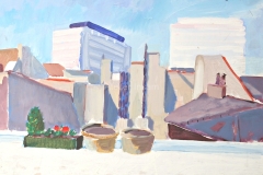0681, Aussicht, 59x58 cm, Acryl / Hartfaserplatte