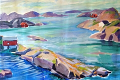 0885, Norwegen, 50x65 cm,  Acryl / Leinwand