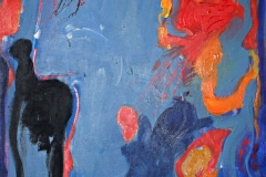 0539, Patronanz blau, 1968, 85x110 cm, Öl / Leinwand