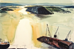 3253, Norwegen, Aquarell/Papier, 1975, 26x33 cm