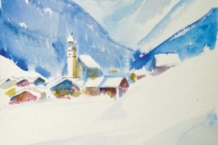 1343, Neustift/Stubaital, Aquarell, 26 x 31 cm