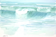 10526, Wasser, 1992, Aquarell/Papier, 38x55,5 cm