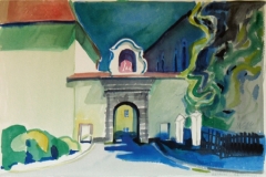 575, Kartause Mauerbach, Aquarell, 57 x 38 cm