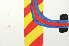 15614, Diaductionen, Wachskreiden/Papier, 1970, 61x43 cm