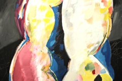 0137, Figur, 1973, 100x135 cm, Acryl / Leinwand