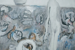 0189, Gedanken an Hiroshima, 1980, 140x180 cm, Acryl / Leinwand