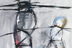 0351, Vater und Sohn, 1973, 85x100 cm, Acryl / Hartfaserplatte