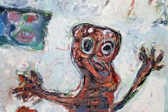 0374, Der Wichtigtuer, 1983, 100x140 cm, Acryl / Leinwand