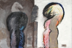 0388, Mann und Frau, 1974, 129,5x84,5 cm, Acryl / Hartfaserplatte