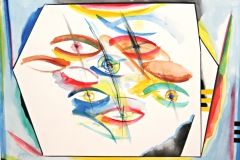 12011, Augen, Aquarell/Papier, 30x40 cm