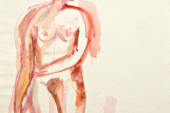 12246, Akt, Aquarell/Papier, 62x45 cm