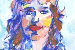 12479, Figur, Aquarell/Papier, 84x64,5 cm
