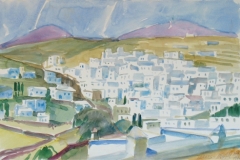 2024, Lemfkes, Paros, 1997, Aquarell, 56 x 38 cm