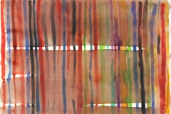 14096, Streifen, Aquarell/Papier, 1977, 57x78 cm