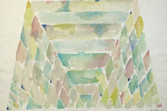 14177, Glashaus, Aquarell/Papier, 1980, 57x78 cm