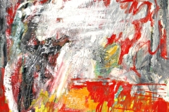 0503, Nordlicht, 1967, 50x70 cm, Öl / Hartfaserplatte