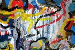 0511, Verwirrungen, 1970, 125x105 cm, Öl / alte Leinwand
