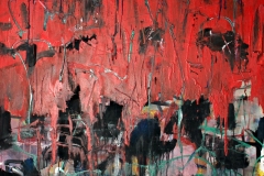 0518, Abendrot, 1977, 100,5x130 cm, Acryl / Hartfaserplatte