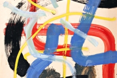 0520, Verkehrsnetz, 44x61 cm, Acryl / Hartfaserplatte