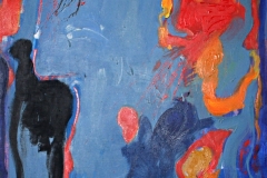 0539, Patronanz blau, 1968, 85x110 cm, Öl / Leinwand