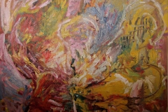 0546, Am Golfplatz, 1967, 98,5x79 cm, Öl / Hartfaserplatte