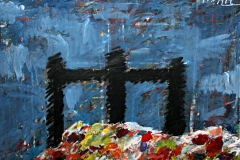 0606, Die 3 Ebenen, 1968, 171x130 cm, Acryl / Hartfaserplatte