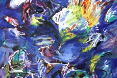 0614, Sturm in der Nordsee, 1995, 50x60 cm, Acryl / Leinwand