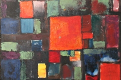 0735, Rechtecke, 1968, 50x50 cm, Acryl / Spannplatte