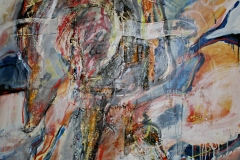 0595, Plastisch, 1989, 115x140 cm, Öl / Leinwand