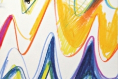 15566, Modern, Wachskreiden/Papier, 61x43 cm