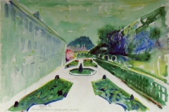 579, Mirabellgarten, 1984, Aquarell, 57 x 38,5 cm