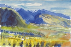 31, Aspen, Colorado, Aquarell, 56 x 37,5 cm