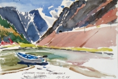 4, Colorado River, 1988, Aquarell, 56 x 38 cm